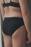 BASERANGE Stretch Flared Briefs UNEL Collection Ribbed Cotton Portugal BAS-UNEL-RB-000-HEI Black